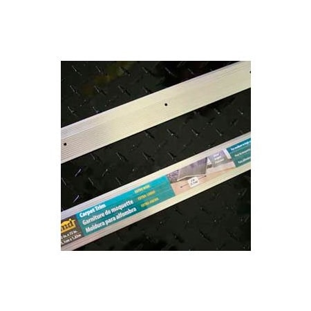 M-D Building Products M-D Carpet Trip, Extra Wide, Fluted, 78220, 72"L, Silver, Screw Nails 78220